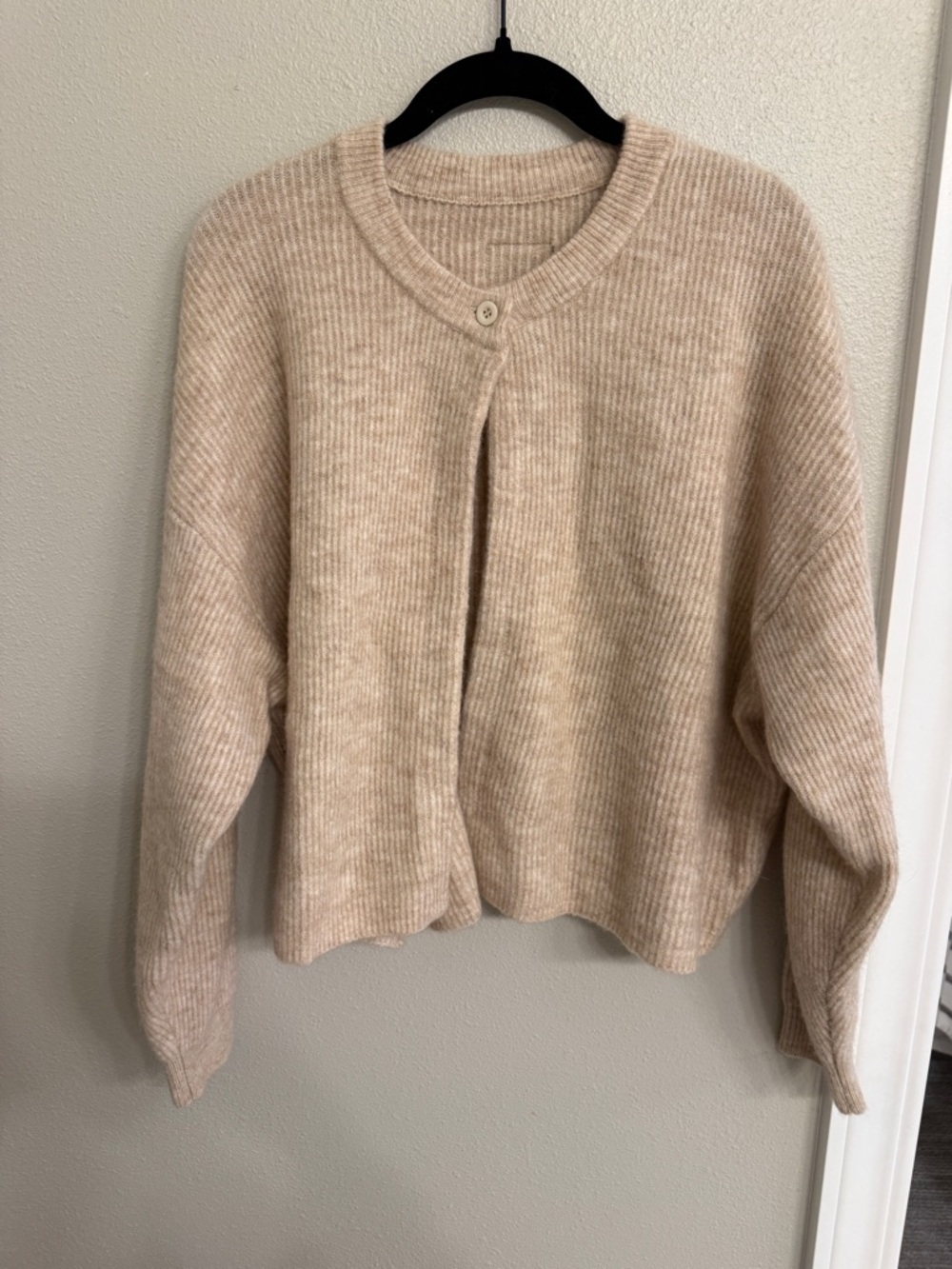 Daily Drills Oat Single Button Longsleeve Sweater